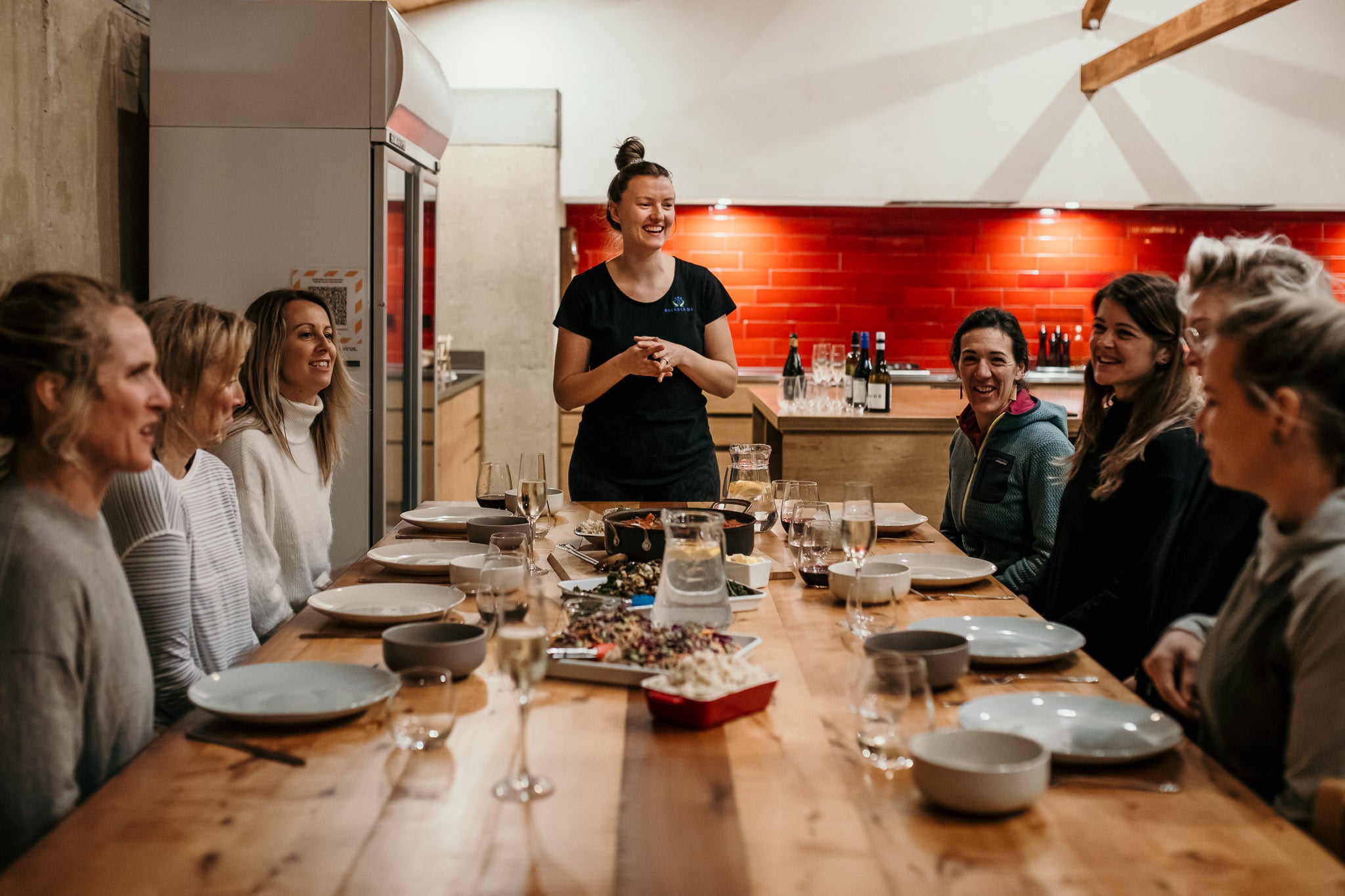 Happy guests enjoying catered event in Wanaka
