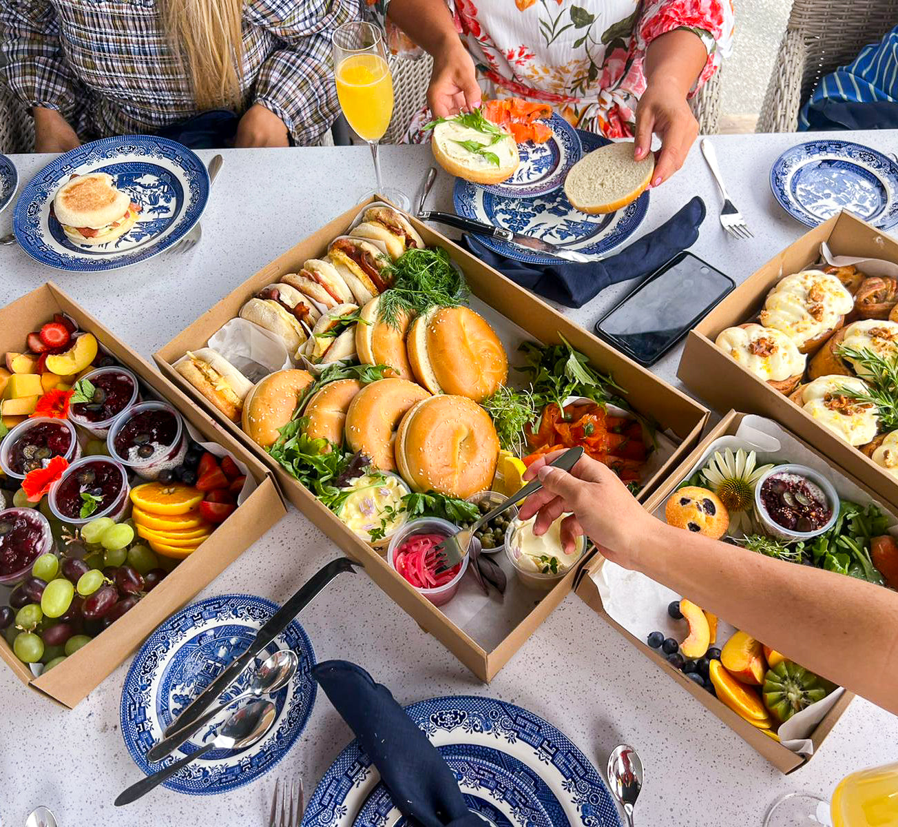 Healthy and fresh catering meal with seasonal ingredients