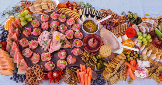 A crowd-pleasing graze of cured meats, local cheeses and seasonal bites